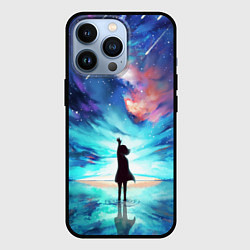 Чехол для iPhone 13 Pro Дотянуться до космоса, цвет: 3D-черный