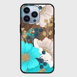 Чехол для iPhone 13 Pro Красивые цвеТы, цвет: 3D-черный