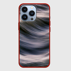 Чехол для iPhone 13 Pro Море волнуется, цвет: 3D-красный