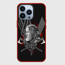 Чехол для iPhone 13 Pro Vikings Art, цвет: 3D-красный