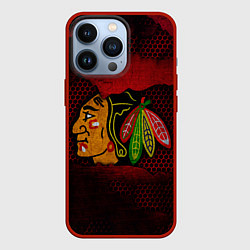 Чехол для iPhone 13 Pro CHICAGO NHL, цвет: 3D-красный