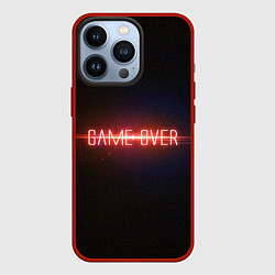 Чехол для iPhone 13 Pro Game Over, цвет: 3D-красный