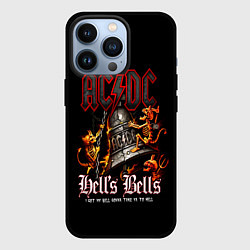 Чехол для iPhone 13 Pro ACDC Hells Bells, цвет: 3D-черный