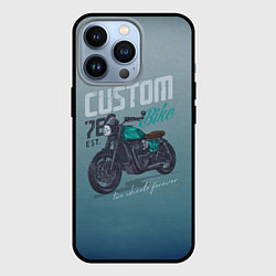 Чехол для iPhone 13 Pro Custom Bike, цвет: 3D-черный