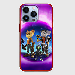 Чехол для iPhone 13 Pro Ratchet & Clank 2 Rift Apart, цвет: 3D-красный