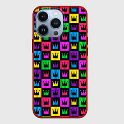 Чехол для iPhone 13 Pro Король, цвет: 3D-красный