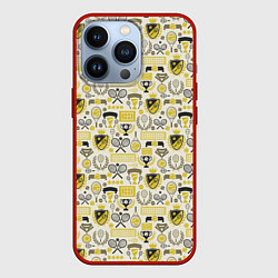 Чехол для iPhone 13 Pro Кубок Дэвиса, цвет: 3D-красный