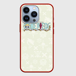 Чехол для iPhone 13 Pro Эмблемы One Piece Большой куш, цвет: 3D-красный
