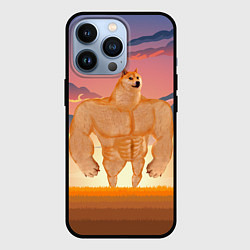 Чехол для iPhone 13 Pro Мем собака качок DOGE, цвет: 3D-черный