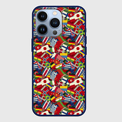 Чехол для iPhone 13 Pro Страны Мира, цвет: 3D-тёмно-синий