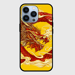 Чехол для iPhone 13 Pro Китайский Дракон, China Dragon, цвет: 3D-черный