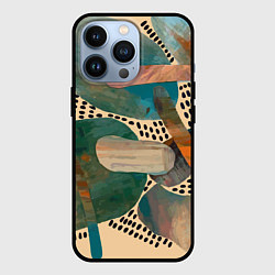Чехол для iPhone 13 Pro Birches and fields, цвет: 3D-черный