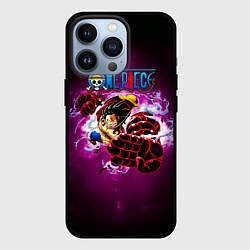 Чехол для iPhone 13 Pro Атака резинового Луффи One Piece, цвет: 3D-черный