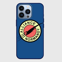 Чехол для iPhone 13 Pro Mass effect x Futurama, цвет: 3D-тёмно-синий