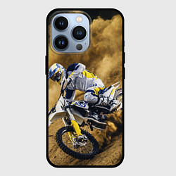 Чехол для iPhone 13 Pro HUSQVARNA ХУСКВАРНА SPORT, цвет: 3D-черный