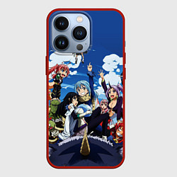 Чехол для iPhone 13 Pro Мое перерождение в слизь, цвет: 3D-красный