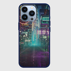 Чехол для iPhone 13 Pro Neon Tokyo, цвет: 3D-тёмно-синий