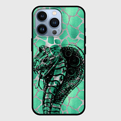 Чехол для iPhone 13 Pro Кобра Змеиный стиль, цвет: 3D-черный