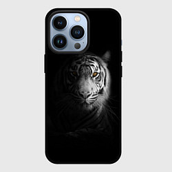 Чехол для iPhone 13 Pro БЕЛЫЙ ТИГР, цвет: 3D-черный