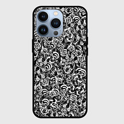 Чехол для iPhone 13 Pro Genshin impact elements, цвет: 3D-черный