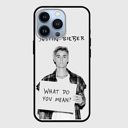 Чехол для iPhone 13 Pro JUSTIN BIEBER, цвет: 3D-черный
