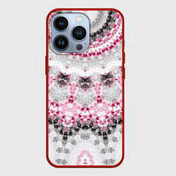 Чехол для iPhone 13 Pro Абстрактный современный фон, цвет: 3D-красный