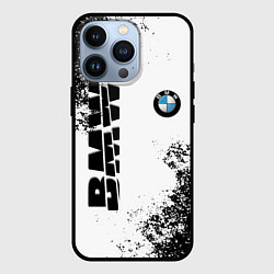 Чехол для iPhone 13 Pro BMW БМВ РАЗРЕЗАННОЕ ЛОГО, цвет: 3D-черный