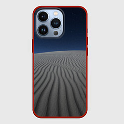 Чехол для iPhone 13 Pro Пустыня дюна песок ночь, цвет: 3D-красный