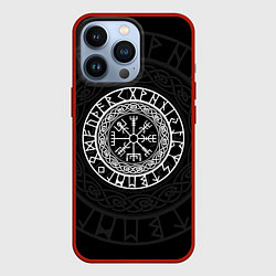 Чехол для iPhone 13 Pro Вегвизир Galdrastafir, цвет: 3D-красный