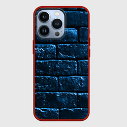 Чехол для iPhone 13 Pro Неоновая, кирпичная стена, цвет: 3D-красный