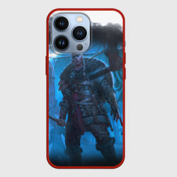 Чехол для iPhone 13 Pro ASSASSINS CREED VALHALLA ВАЛХАЛЛА, цвет: 3D-красный