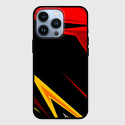 Чехол для iPhone 13 Pro Уникальные линии, цвет: 3D-черный