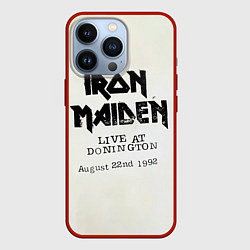 Чехол для iPhone 13 Pro Live at Donington - Iron Maiden, цвет: 3D-красный