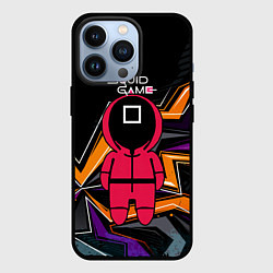 Чехол для iPhone 13 Pro Квадрат - игра в кальмара, цвет: 3D-черный