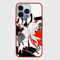 Чехол для iPhone 13 Pro Power - Человек-бензопила, цвет: 3D-красный
