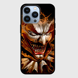 Чехол для iPhone 13 Pro Улыбка смерти в Хэллоуин, цвет: 3D-черный