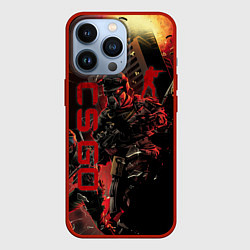 Чехол для iPhone 13 Pro CS GO SPECIAL OPERATION RED ALERT SKIN КС ГО КРАСН, цвет: 3D-красный