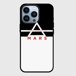 Чехол для iPhone 13 Pro Thirty Seconds to Mars черно-белая, цвет: 3D-черный