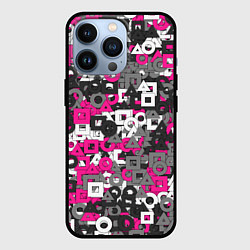 Чехол для iPhone 13 Pro Squid Game Camo, цвет: 3D-черный