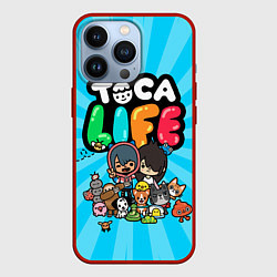 Чехол для iPhone 13 Pro Toca Life, цвет: 3D-красный