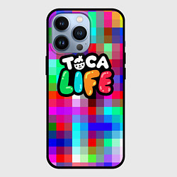 Чехол для iPhone 13 Pro Toca Life: Pixels, цвет: 3D-черный