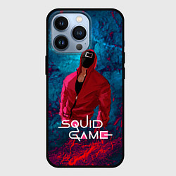 Чехол для iPhone 13 Pro Сериал Squid game Игра в кальмара, цвет: 3D-черный