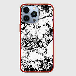 Чехол для iPhone 13 Pro Эффект линогравюры, цвет: 3D-красный