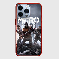 Чехол для iPhone 13 Pro МЕТРО ИСХОД АРТЁМ ,ЯДЕРНАЯ ЗИМА METRO EXODUS, цвет: 3D-красный