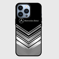 Чехол для iPhone 13 Pro Mercedes-Benz Текстура, цвет: 3D-черный