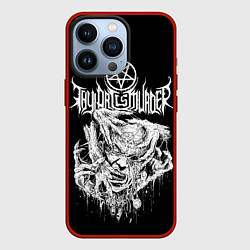 Чехол для iPhone 13 Pro Thy Art Is Murder - Hate, цвет: 3D-красный