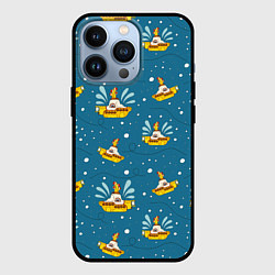 Чехол для iPhone 13 Pro Много-много Yellow Submarine The Beatles, цвет: 3D-черный