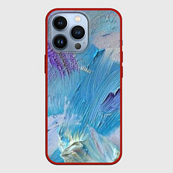 Чехол для iPhone 13 Pro Оставленная краска, цвет: 3D-красный