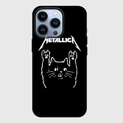 Чехол для iPhone 13 Pro Meowtallica, цвет: 3D-черный