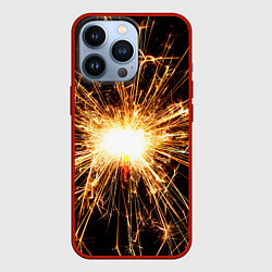 Чехол для iPhone 13 Pro Фейерверк души, цвет: 3D-красный